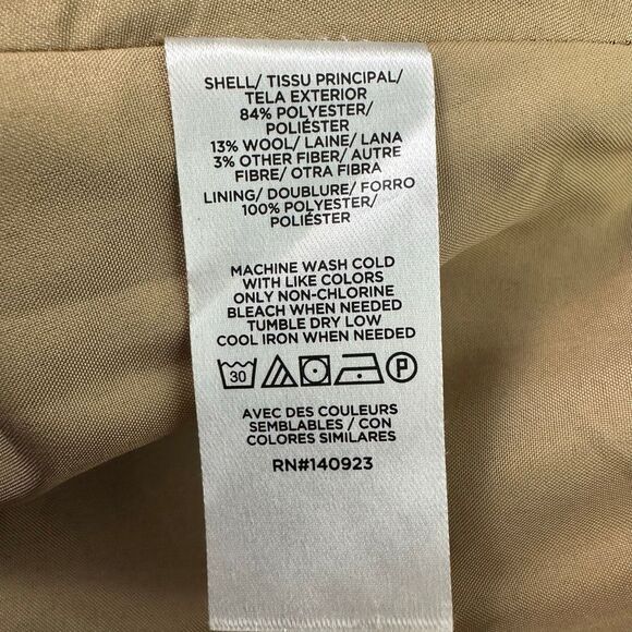 Loft Camel Houndstooth size 8 Skirt - Picture 6 of 7